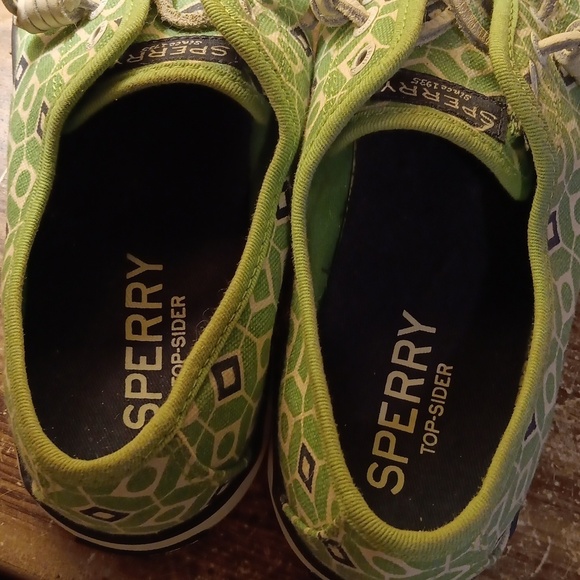 Sperry green blue seacoast sz 6 - Picture 7 of 7